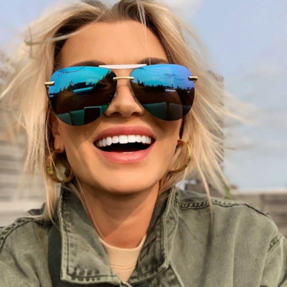 Diff Tahoe Sunglasses Ice Blue Mirror